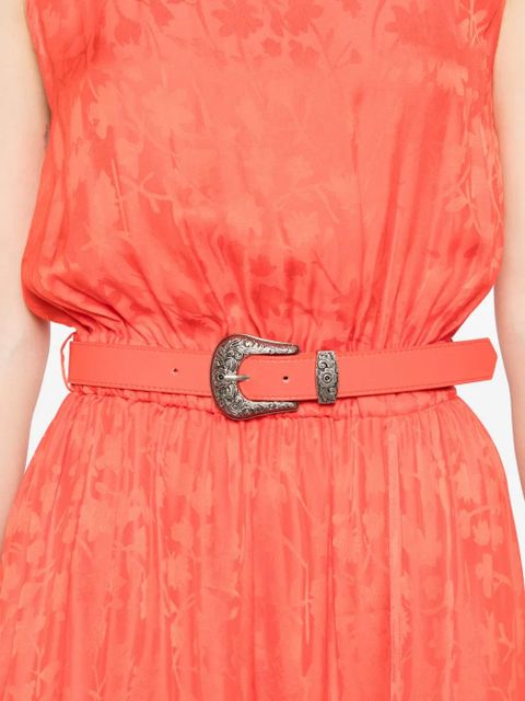 PINKO Caserta belted midi dress - Orange