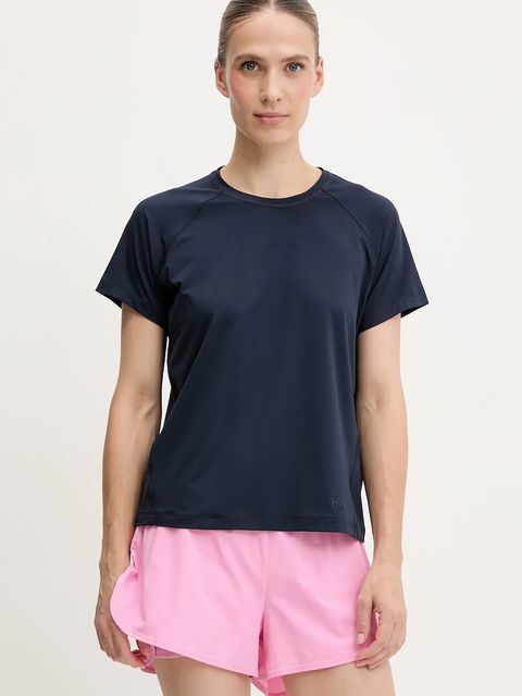 Helly Hansen t-shirt sportowy SHINE SOLEN damski kolor granatowy 49577 - zdjęcie produktu nr 1