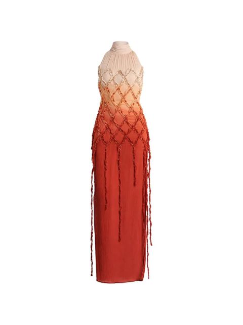 Blumarine beaded fringed dress - Orange - zdjęcie produktu nr 1