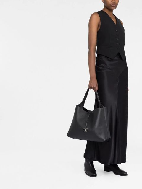 Tod's T-plaque tote bag - Black - zdjęcie produktu nr 2