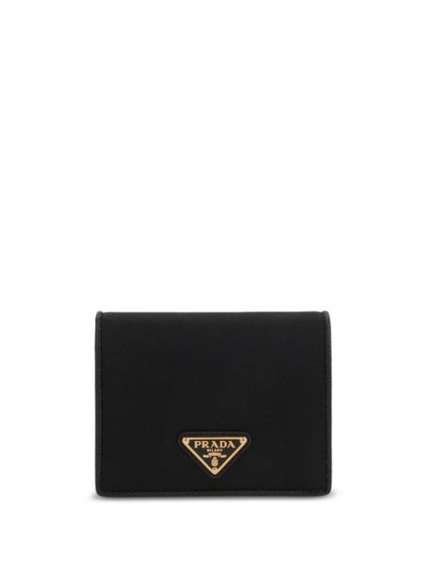 Prada triangle logo bi-fold wallet - Black - zdjęcie produktu nr 1