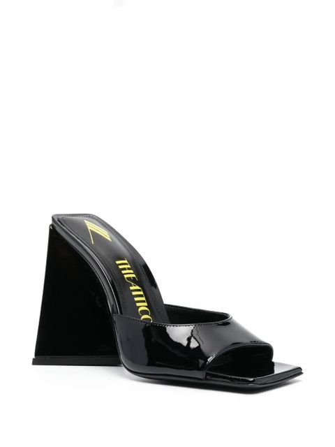 The Attico 115mm Devon square-toe sandals - Black