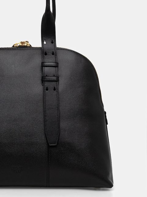 Pinko torebka skórzana kolor czarny 105172 A0QO