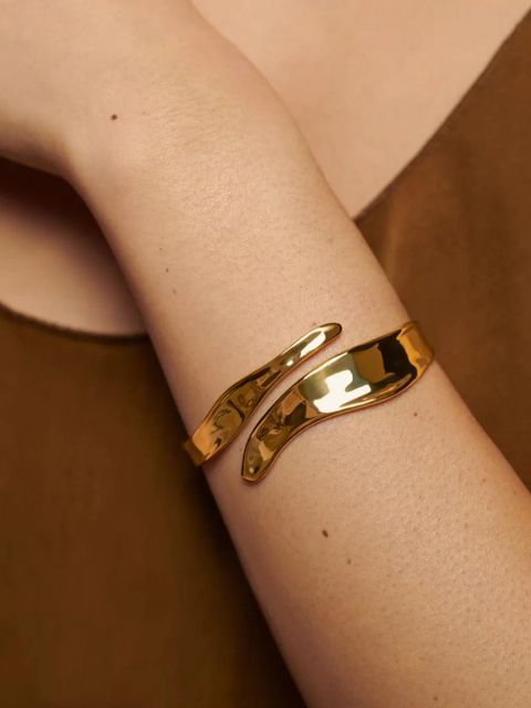 Monica Vinader wrap cuff bracelet - Gold