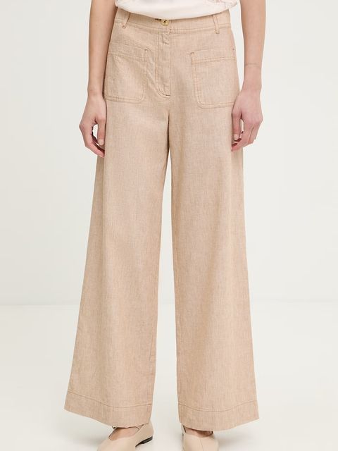 Sessun spodnie wide leg damskie bawełniane - zdjęcie produktu nr 2