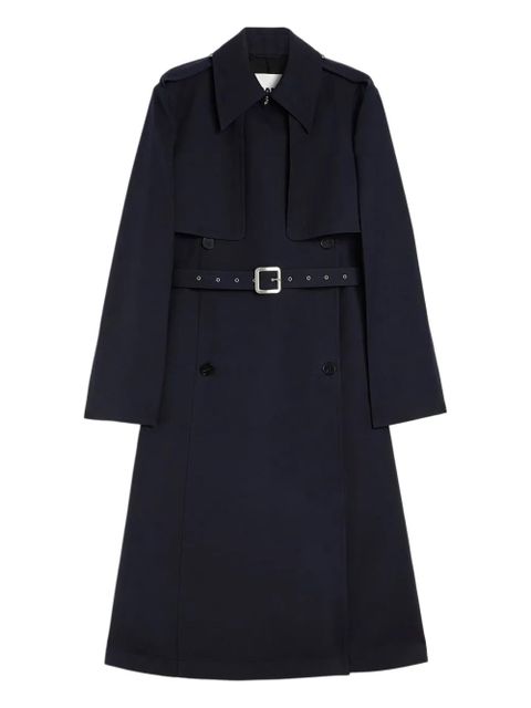 Jil Sander double-breasted belted wool coat - Blue - zdjęcie produktu nr 1