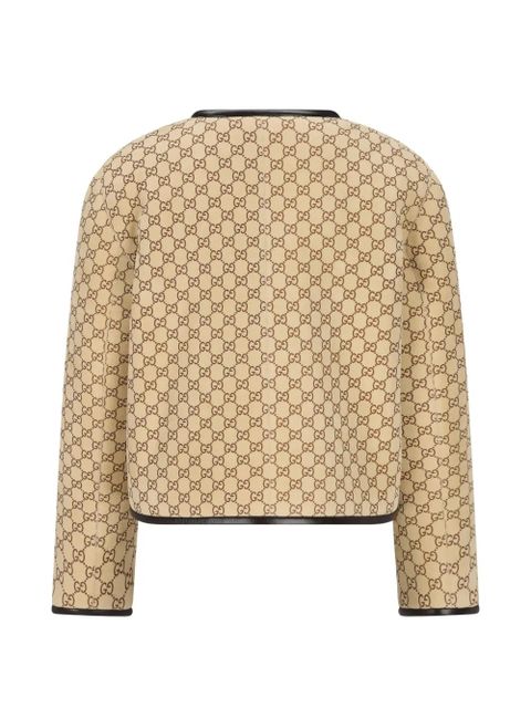 Gucci monogram button-fastening jacket - Neutrals - zdjęcie produktu nr 2
