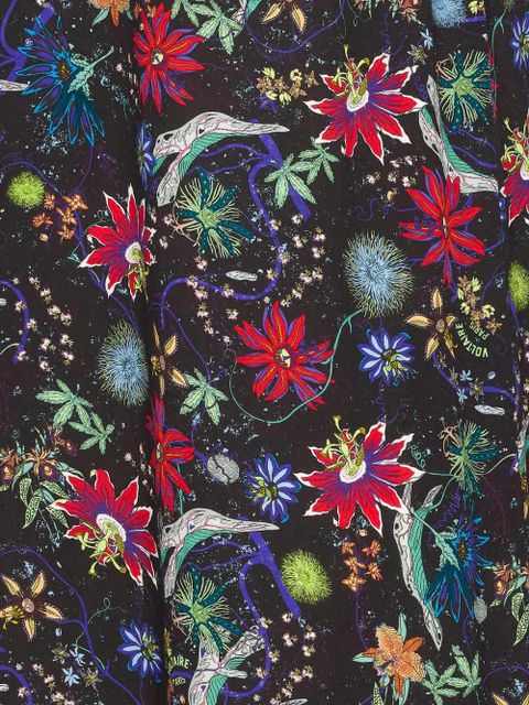 Zadig&Voltaire Renzo lace-panel floral-print maxi dress - Black