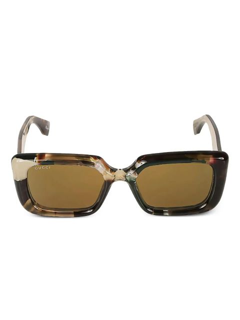 Gucci Eyewear square-frame tinted sunglasses - Green - zdjęcie produktu nr 1