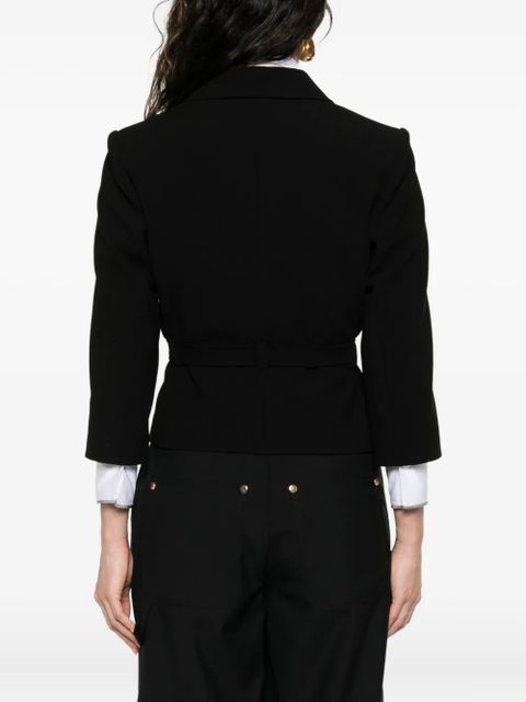 SANDRO belted jacket - Black