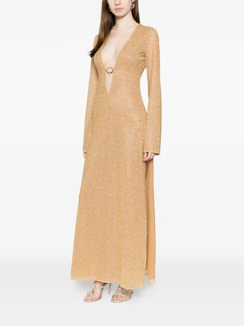 Oséree Lumière kaftan dress - Neutrals - zdjęcie produktu nr 2