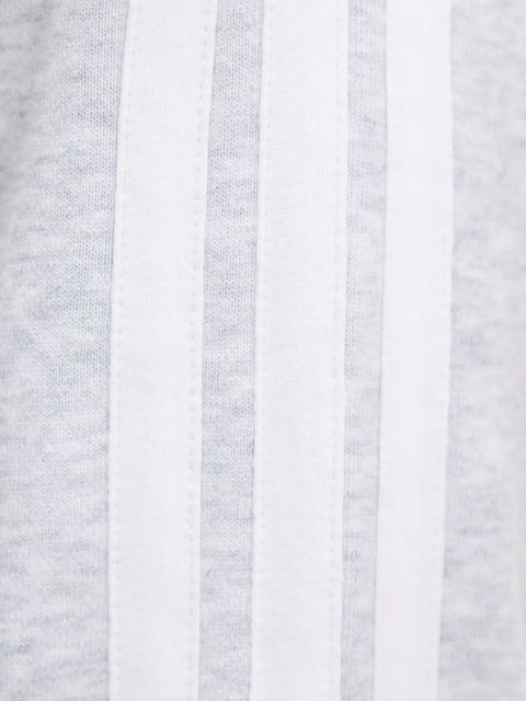 adidas bluza 3-Stripes damska kolor szary z kapturem melanżowa JX7648