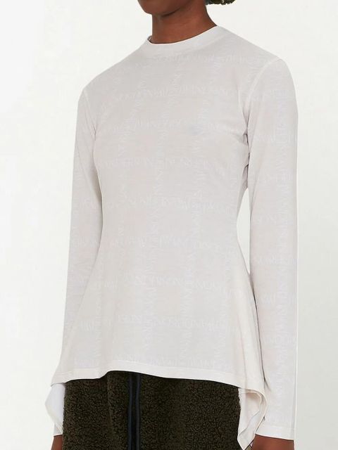 JW Anderson mock-neck handkerchief top - White
