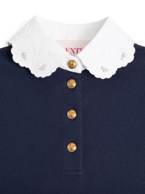 Valentino Garavani embroidered polo shirt - Blue