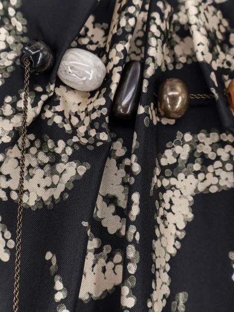 Max Mara beaded floral dress - Black