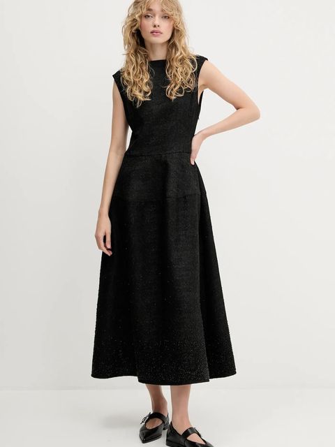 Stine Goya sukienka kolor czarny maxi rozkloszowana SG-PF25-D109-2379 - zdjęcie produktu nr 1