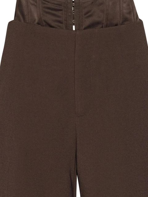 ROTATE BIRGER CHRISTENSEN corset tailored trousers - Brown