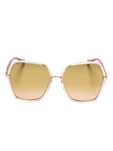 Chloé Eyewear oversize-frame sunglasses - Orange - zdjęcie produktu nr 1