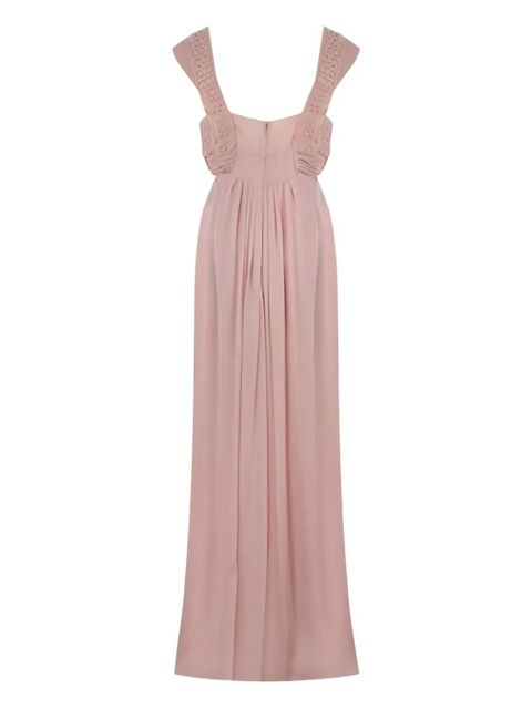 Valentino Garavani embroidered frill maxi dress - Pink - zdjęcie produktu nr 2