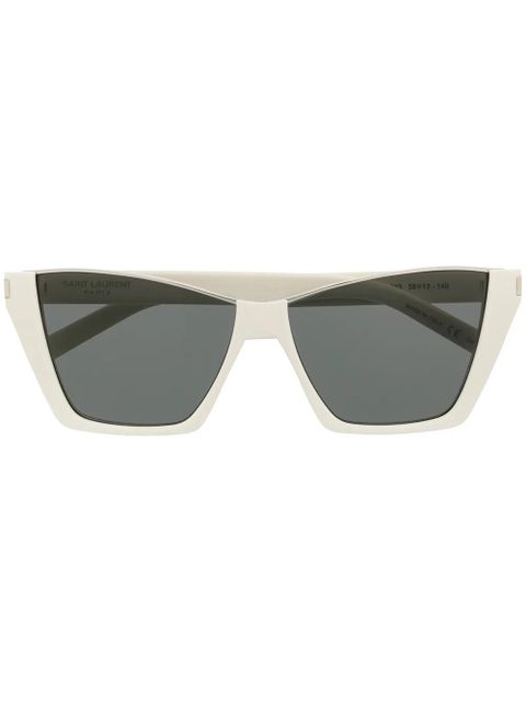 Saint Laurent Eyewear Kate cat-eye frame sunglasses - White
