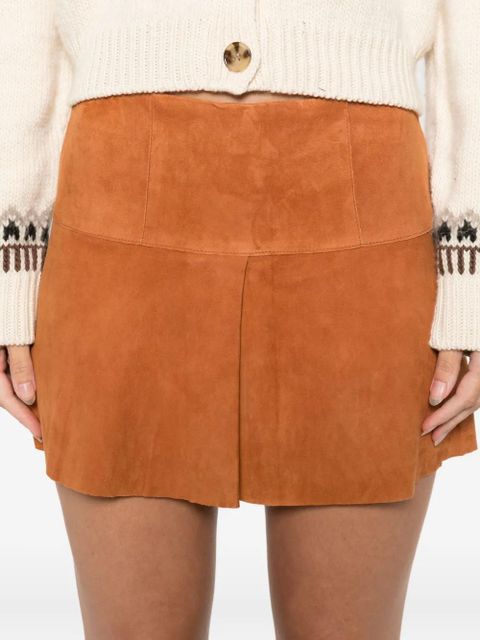 ISABEL MARANT Dilara panelled skirt - Brown