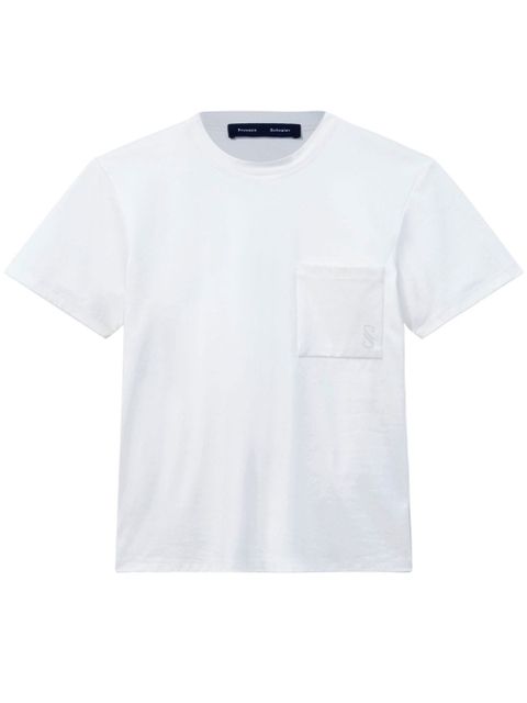 Proenza Schouler logo-print organic cotton T-shirt - White