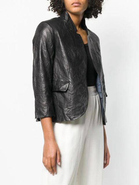 Zadig&Voltaire creased effect leather jacket - Black - zdjęcie produktu nr 2
