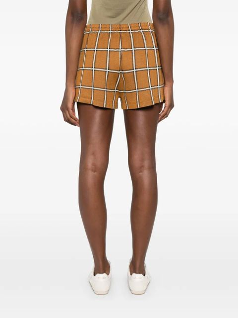 Guest In Residence plaid shorts - Brown