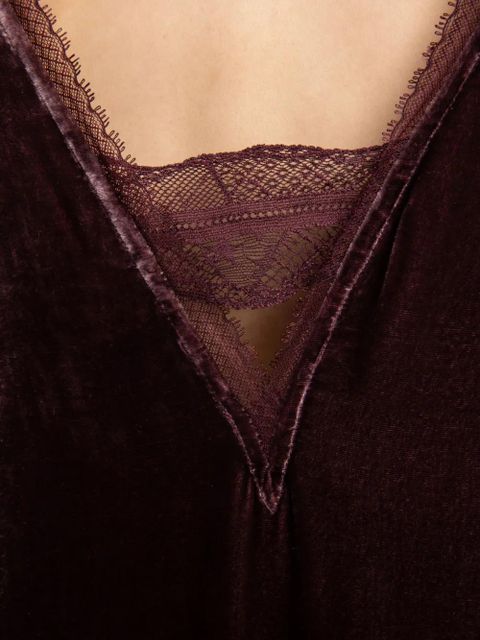 Zadig&Voltaire lace-insert midi dress - Red