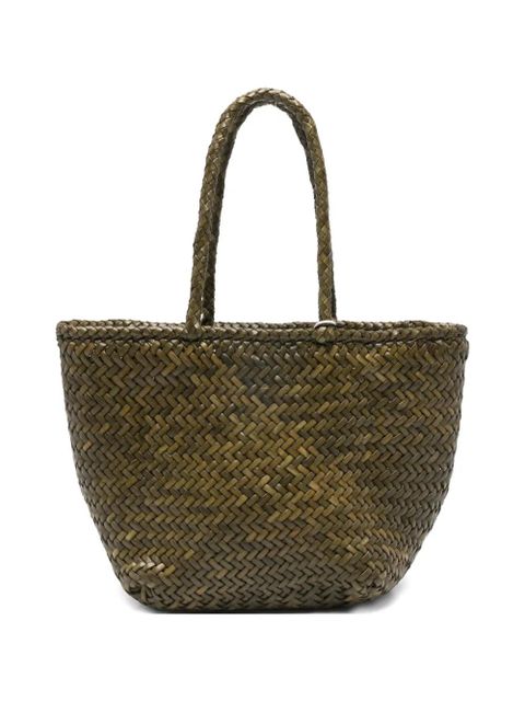 DRAGON DIFFUSION Small Grace basket woven satchel - Green - zdjęcie produktu nr 1