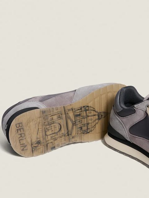 Hoff sneakersy zamszowe CITY BERLIN WOMAN damskie kolor szary 22402006