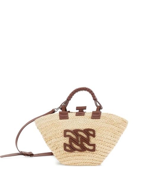 Casadei Panara woven straw tote bag - Neutrals - zdjęcie produktu nr 1