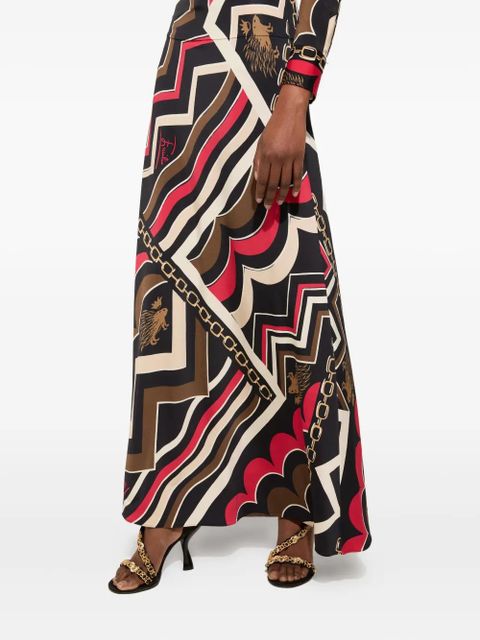 PUCCI abstract-print maxi skirt - Black
