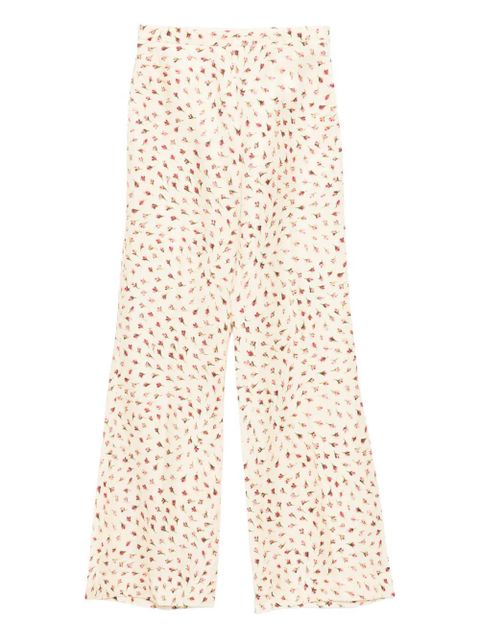 SANDRO floral-print palazzo pants - Neutrals - zdjęcie produktu nr 1