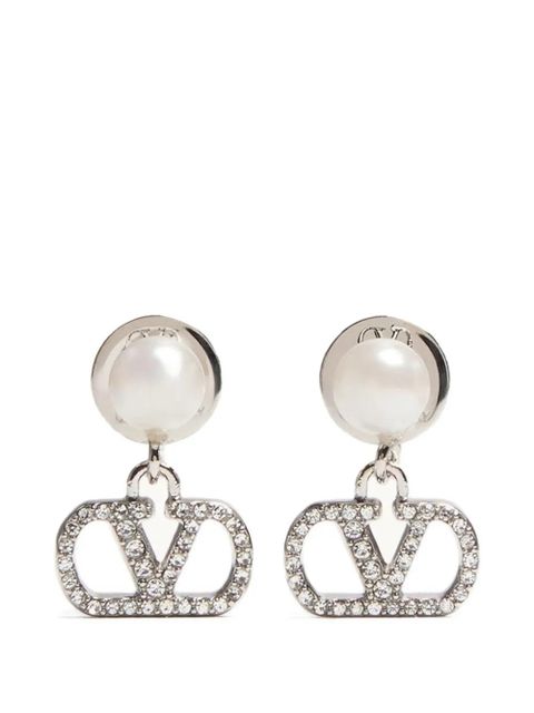 Valentino Garavani VLogo Signature earrings - Silver - zdjęcie produktu nr 1
