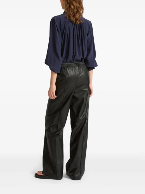 Yves Salomon leather trousers - Black - zdjęcie produktu nr 2