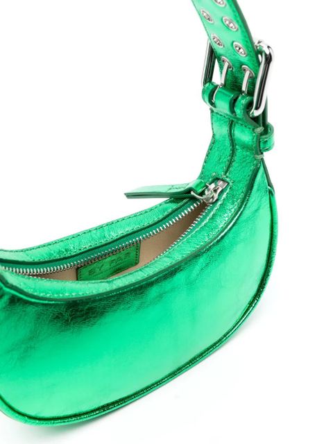 BY FAR metallic-effect tote bag - Green