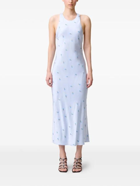 Claudie Pierlot criss-cross midi dress - Blue - zdjęcie produktu nr 2