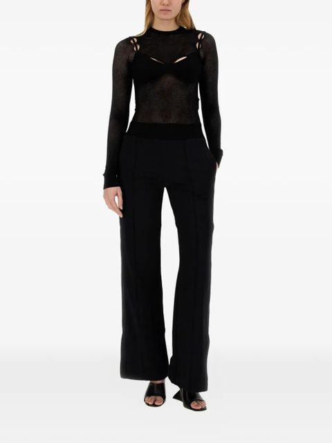 Off-White Net cut-out top - Black - zdjęcie produktu nr 2