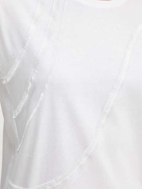 BOSS t-shirt bawełniany damski kolor biały 50545660