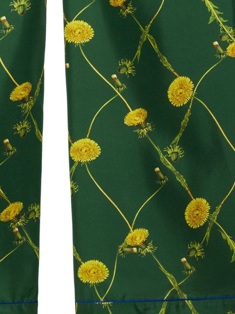 Burberry Dandelion floral-print flared trousers - Green - zdjęcie produktu nr 2