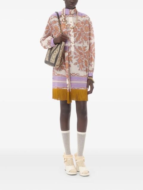 Valentino Garavani paisley-print mini dress - White - zdjęcie produktu nr 2