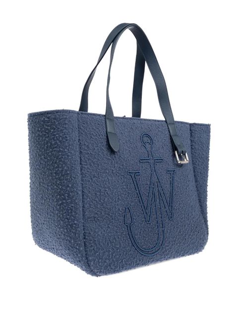 JW Anderson logo-embroidered tote bag - Blue