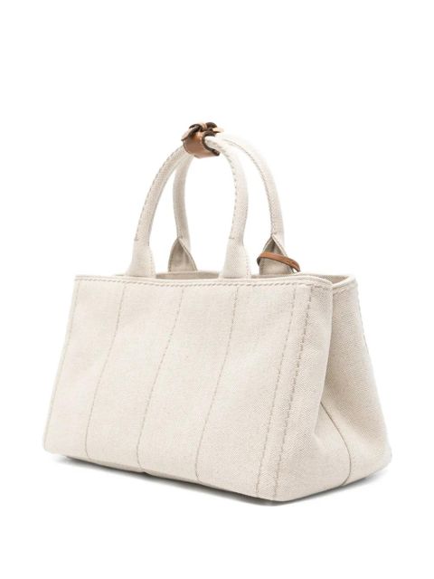 Prada embossed-logo shoulder bag - Neutrals - zdjęcie produktu nr 2