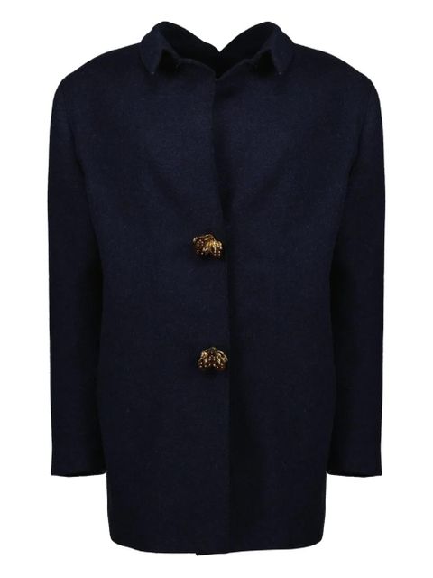 Prada Shetland jewel-button jacket - Blue - zdjęcie produktu nr 1