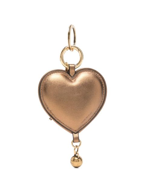 Chloé heart-shape keyring - Gold