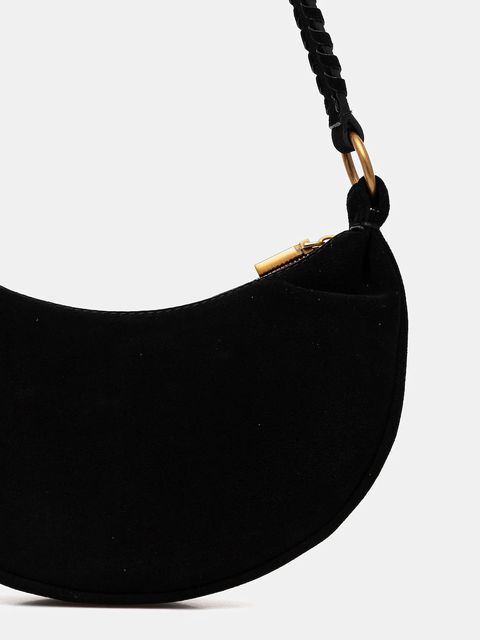 Guess torebka zamszowa AMITA kolor czarny HWSB95 39720 - zdjęcie produktu nr 2