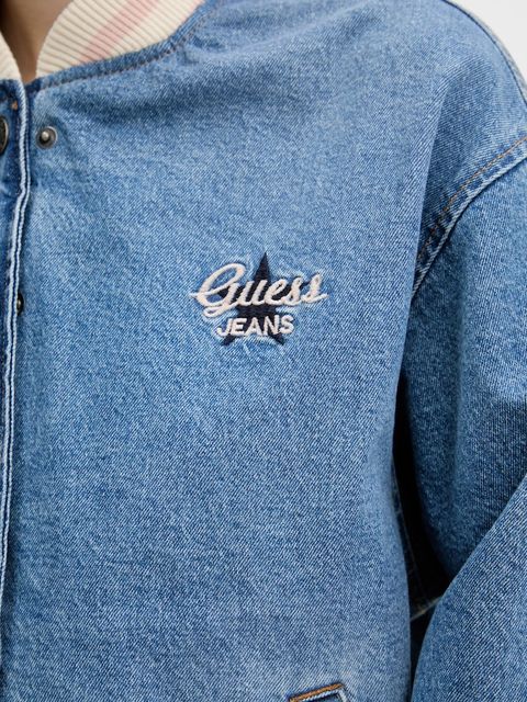 Guess Jeans kurtka bomber jeansowa