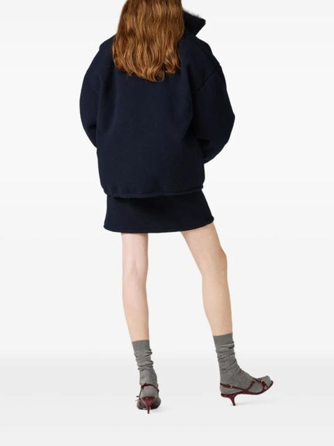 Miu Miu fleece down jacket - Blue