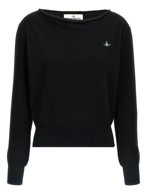 Vivienne Westwood Pamela Orb-embroidered sweater - Black - zdjęcie produktu nr 1